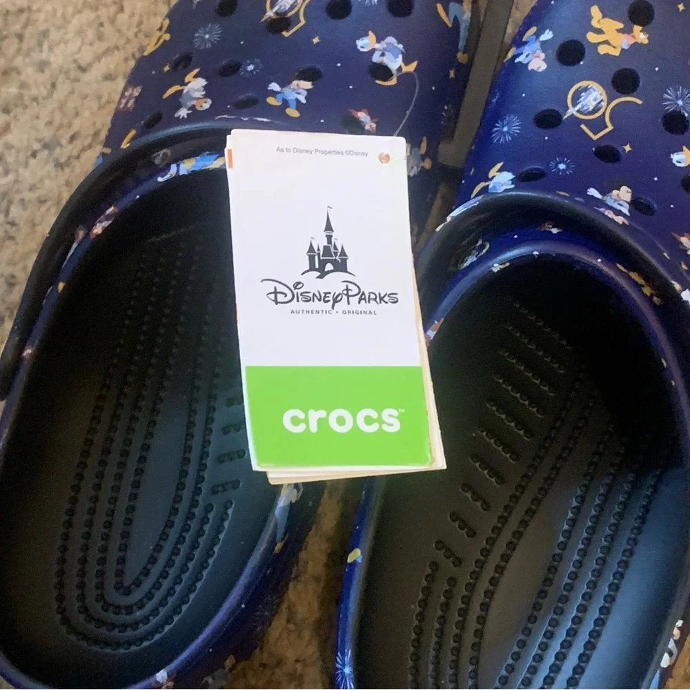 SOLD! NEW Disney 50th anniversary celebration crocs with original packaging - Picture 10 of 12